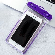 MJ 海外旅行 水上活動 防遺失 夜光 螢光 防水袋, 紫色, 1個