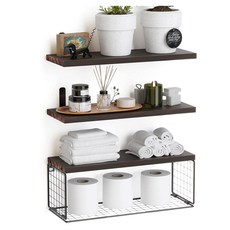 인테리어 미니 벽선반, 다크브라운