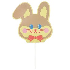 兔子糖果裝飾包裝標籤, 100個, 棕色