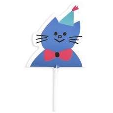 生日藍貓糖果裝飾包裝標籤, 100個, 混合顏色