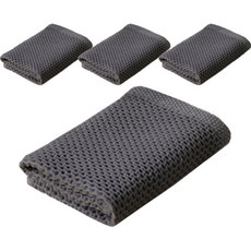 데이올리 면 핸드타월, 다크그레이, 4개