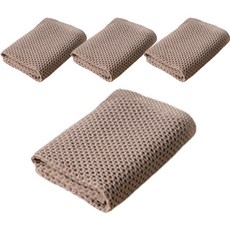 Dayolly棉質擦手巾, 棕色, 4個