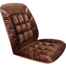 벤오토 멜팅 벨벳 시트 쿠션 커버, 브라운, 1개