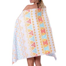 DayOli 印花海灘巾 75 x 150 cm, 陽光黃, 1個