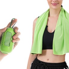 Witsunday 膠囊運動毛巾, 2個, 綠色