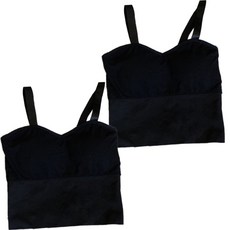 올러바웃 슬림핏 와이드 숄더 나시 튜브탑 2종 세트