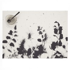 chilewich Flora 餐墊, 黑色, 34.3 x 47 cm, 1個