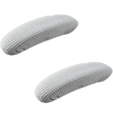 오늘도양 의자 팔걸이 커버 2p, 라이트그레이, 1개