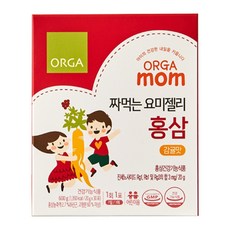 Orga Mom Kids Squeeze Yomi 紅蔘果凍 20g x 30入, 柑橘味, 1個