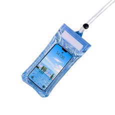 팡셀러 스마트폰 투명 클리어 방수팩, 화이트, 1개