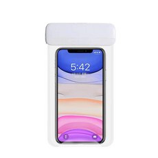 Pang Seller 智慧型手機滑動鎖防水袋, 白粉色, 1個