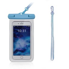 KUMAWU 滴水不漏手機防水袋, 藍色, 1個