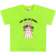 키즈크루 아동용 화관버니 반팔 티셔츠