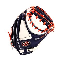 Brother Pro 特別訂製捕手手套 BSNW-02, 1套, 海軍藍 + 白色