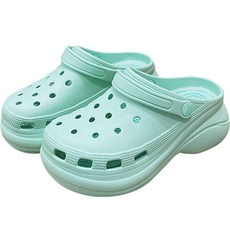 SILVERS 女款厚底增高水陸兩用涼鞋, 薄荷綠, 250~255