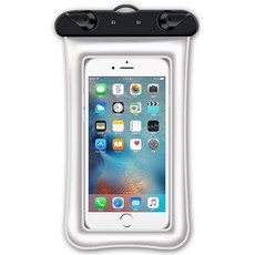 바랑 고급 물놀이용 핸드폰 방수팩, 화이트, 1개