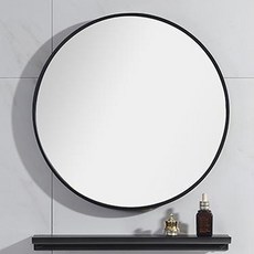 InMUSE 室內裝飾圓形鏡 50cm, 黑色