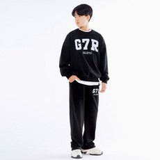 ghostrepublic 兒童 G7R 弧形寬鬆版大學T 毛圈布運動上下套裝 JTS-J13937