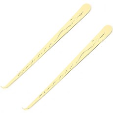 Yogomoji 不鏽鋼蠟燭鉤, 2個, 金色