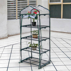 園藝PD 四季塑膠溫室 溫室 層架型 透明 4層, 1個