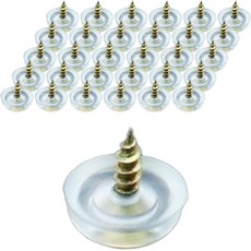 Salz 螺絲式防滑家具墊 16mm 100p, 100個, 透明