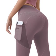 Dasadotcom 女性修身網眼口袋內搭褲