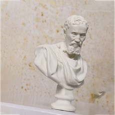 full of fun 庭園裝飾迷你雕像 款式8, 白色