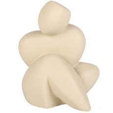 Answer 北歐藝術陶瓷裝飾花瓶 F款, 淺黃色