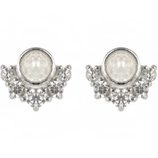 링블 큐빅 라인 이어링 ONE SIZE