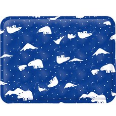 디에스 반려동물용 사각 쿨 매트, 블루베어, 1개