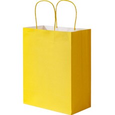 Maket Gamseong 迷你牛皮糖果色紙袋, 黃色, 30個