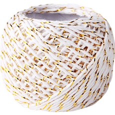 Maket Gamseong 禮物裝飾棉繩 6入, 18m, 金色