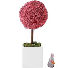 알레 실내 식물 스칸디아모스 화분 러블리 모스트리 씨클 라멘 + 피규어 랜덤발송 세트, 1세트