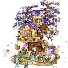 LOZ新迷你積木納米積木精靈樹屋, 混合顏色, 1個