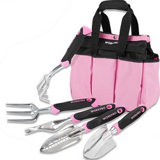 WORKPRO 園藝工具5件組 粉紅色 WP206804, 1套