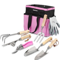 WORKPRO 園藝工具 粉色 7件組, 1套