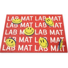 Huam Market 咖啡廳 餐廳 玄關 戶外 Kitsch風 線圈門墊, 紅底微笑