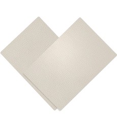 LIVING Maker Zero Candle 人造皮革修補貼紙 2入, 象牙白