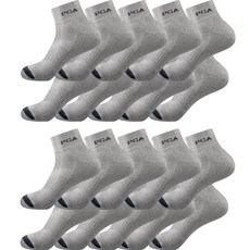 PGA 男士高爾夫氣墊短襪20雙組 PGA-17, 灰色