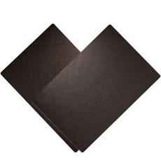 LIVING Maker 人造皮革修補貼片 2入, 黑褐色