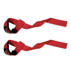 아이엠타이거 놓치지 않는 헬스 데드리프트 스트랩 좌우세트, 1세트, 레드