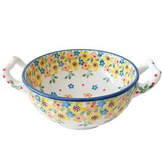 Artystyna 波蘭陶器 凹口手把湯碗 2225, 混色, 1個
