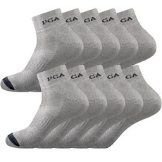 PGA 女性用高爾夫運動緩震短襪 10雙組 PGAM-17, 灰色