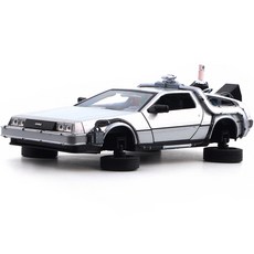 WELLY Back to the Future 2汽車運作玩具 飛行模式 1:24, 金屬灰
