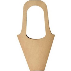 Mihwabujang 精美牛皮紙花束花盆植物禮物包裝盒手提袋 03 大, 20個, 單一顏色