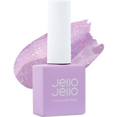 Jello Jello 針織亮粉凝膠指甲油, JS-08 安哥拉紫, 10ml, 1個