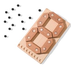 Teachers Early Edu數字遊戲原木積木, 混合顏色