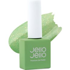 Jello Jello 針織亮粉凝膠指甲油, JS-06 Fluffy green, 10ml, 1個