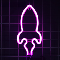 마켓피아 LED 인테리어 네온 무드등, 14 로켓 핑크