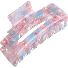 수스다 셀룰로오스 프랑수와 스퀘어 마블링 올림머리 헤어 집게핀 4170